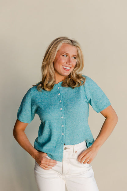 Short Sleeve Light Weight Cardigan