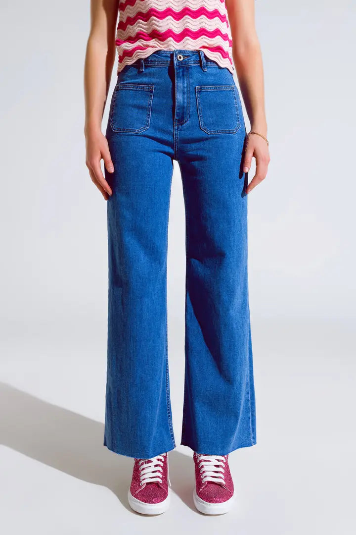 Straight Leg Front Pocket Jean