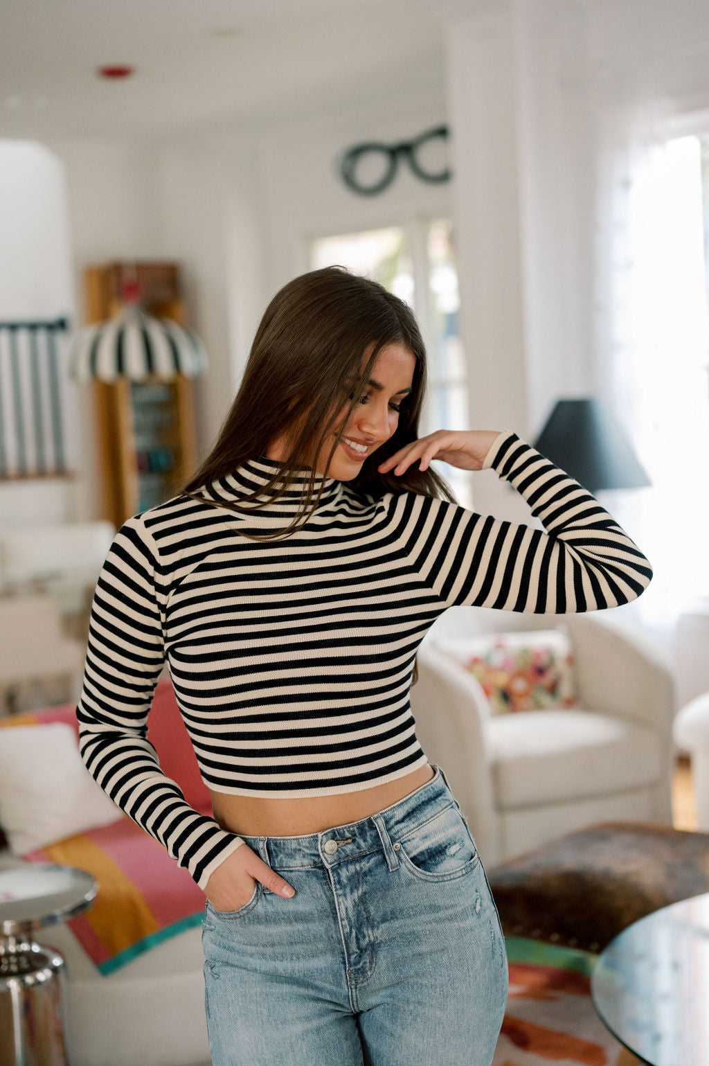 COLBY CROP SWEATER