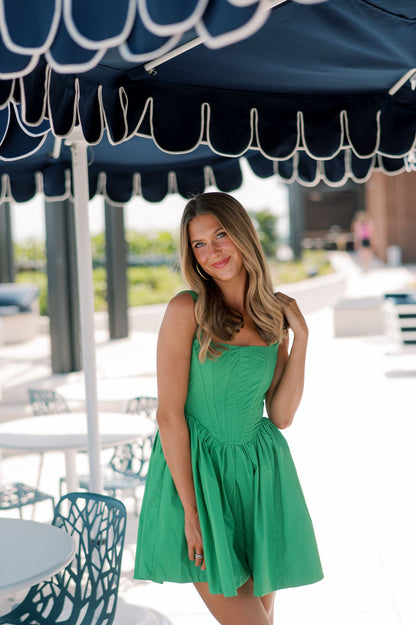MINI DRESS WITH CORSET DETAIL
