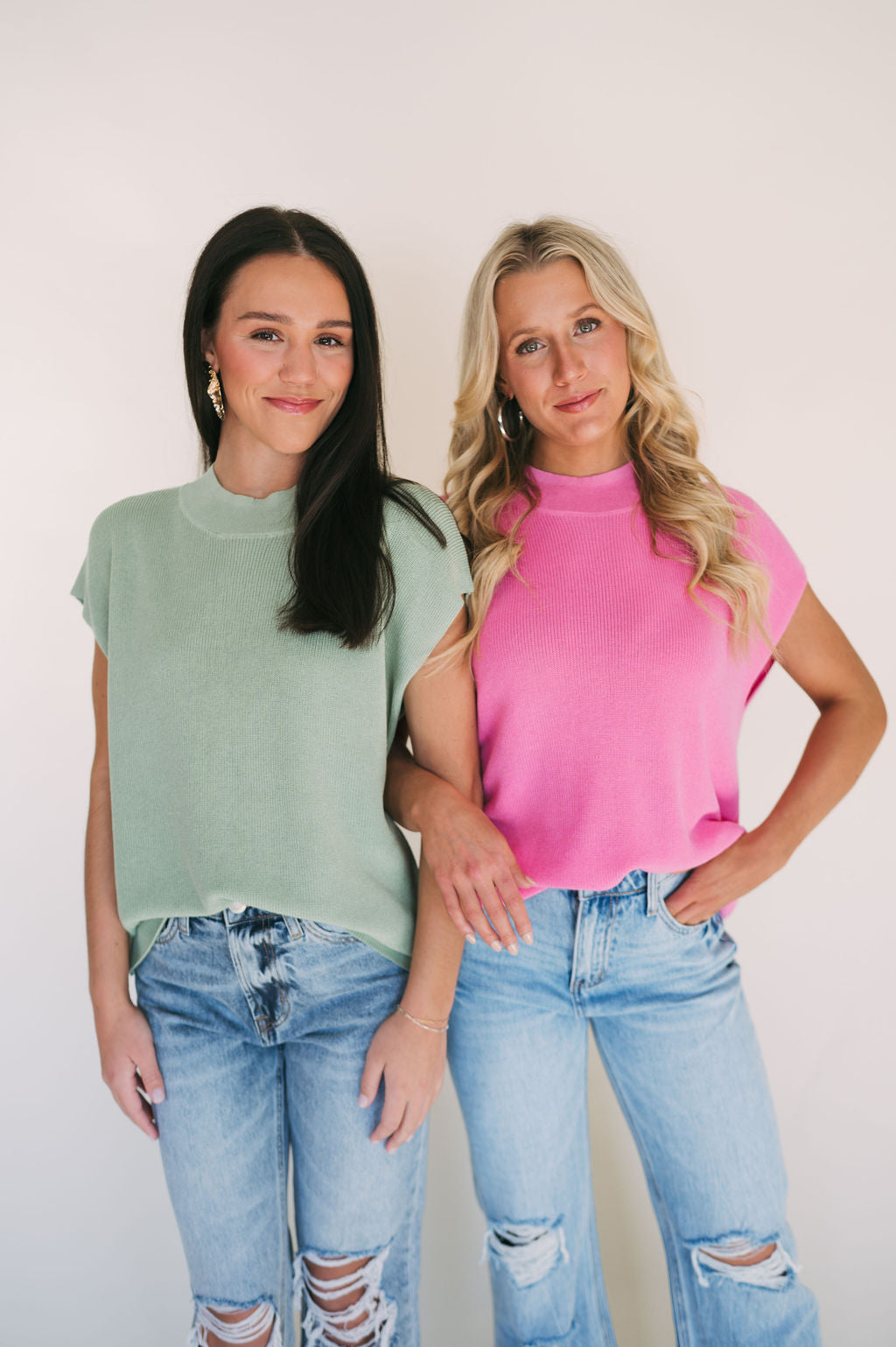 CAP SLEEVE SWEATER