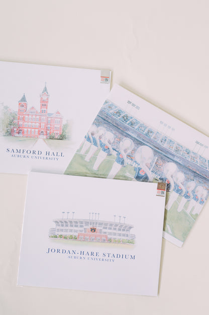 AUBURN UNIVERSITY SAMFORD HALL PRINT