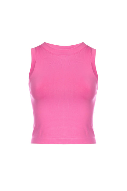 SMOOTH CROPPED SEAMLESS MUSCLE TANK