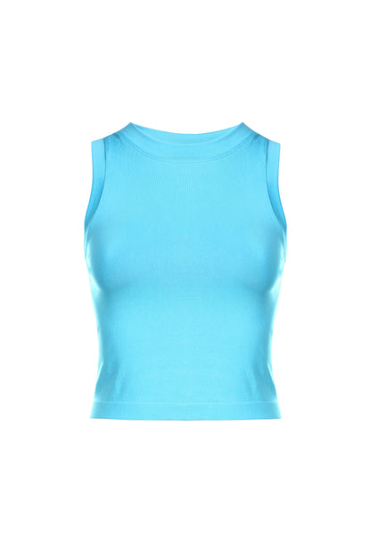 SMOOTH CROPPED SEAMLESS MUSCLE TANK