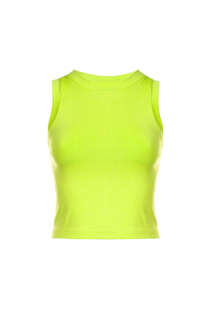 SMOOTH CROPPED SEAMLESS MUSCLE TANK