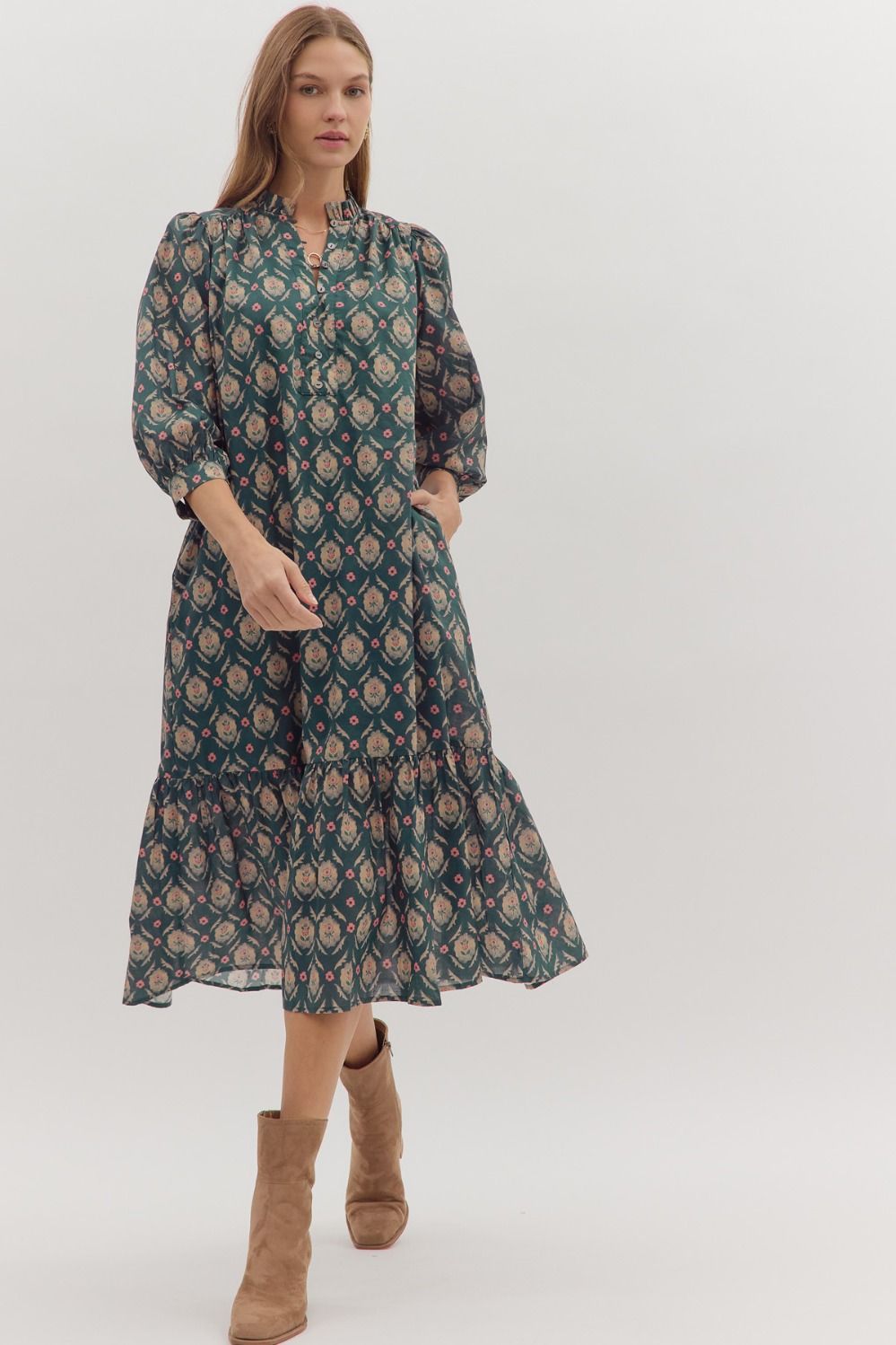 Floral Print Maxi Dress