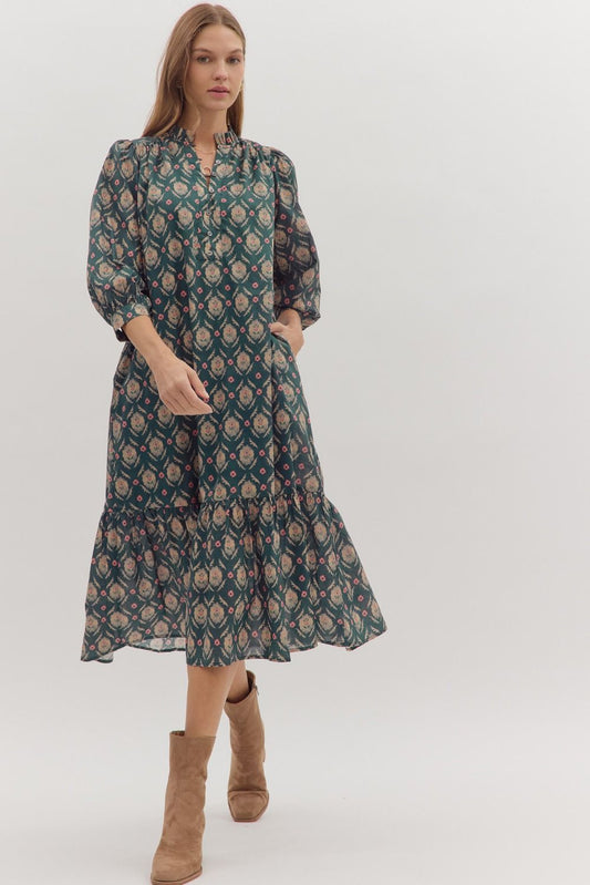 Floral Print Maxi Dress