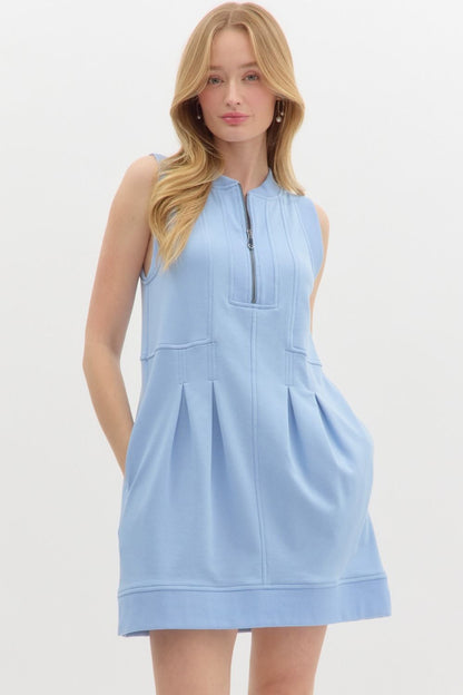 Terry Pleated Dress