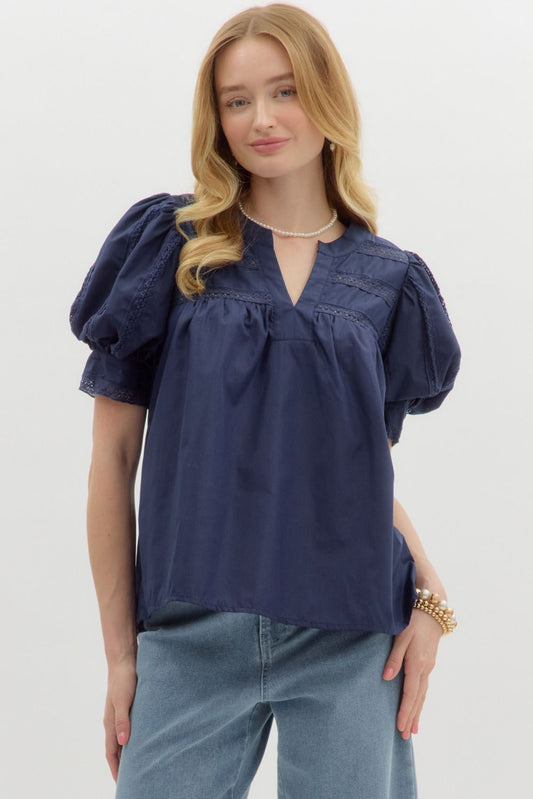 Lace Inset Blouse