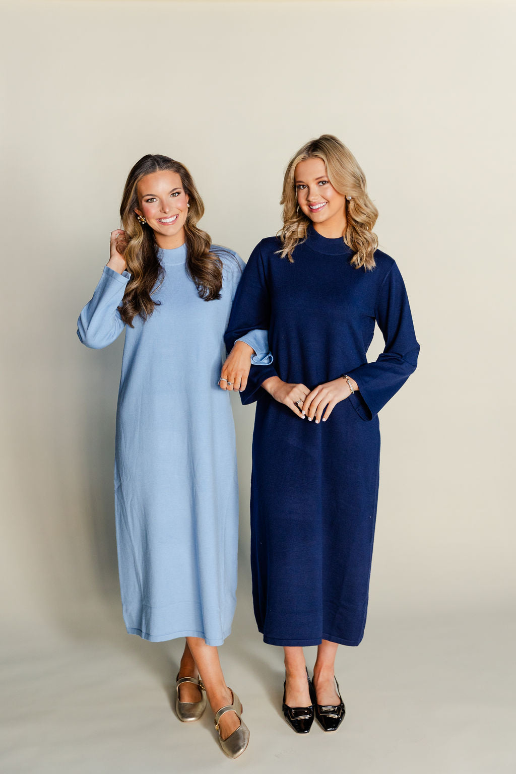 Mock Neck Sweater Dress