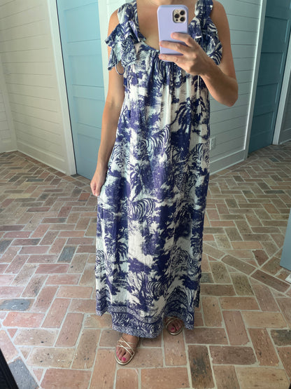 Jungle Print Maxi Dress