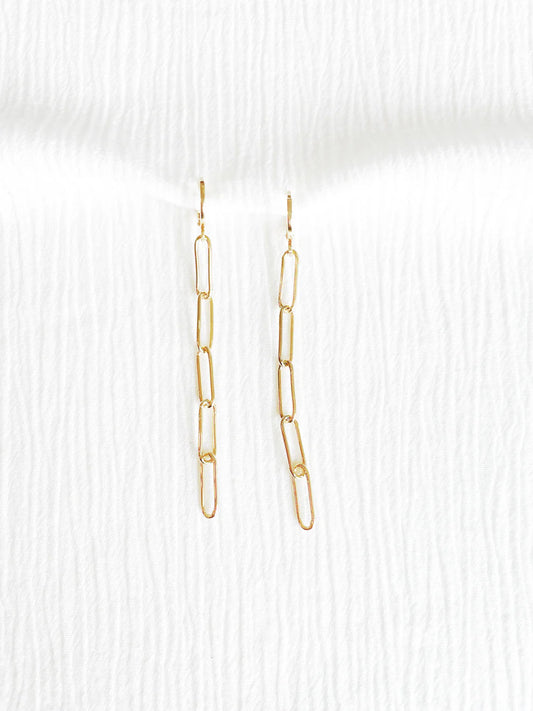 Cheers Paperclip Drop Earring