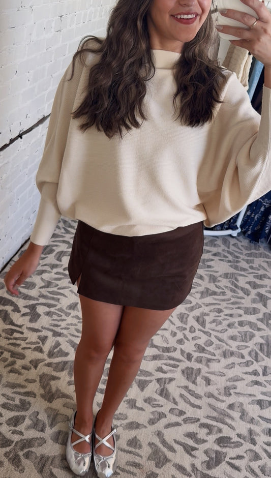 Side Slit Mini Skort