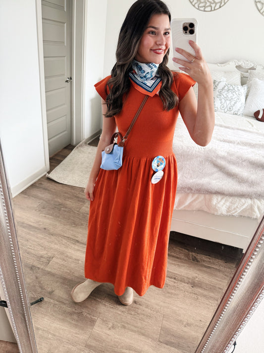 Mock Neck Stretch Maxi Dress
