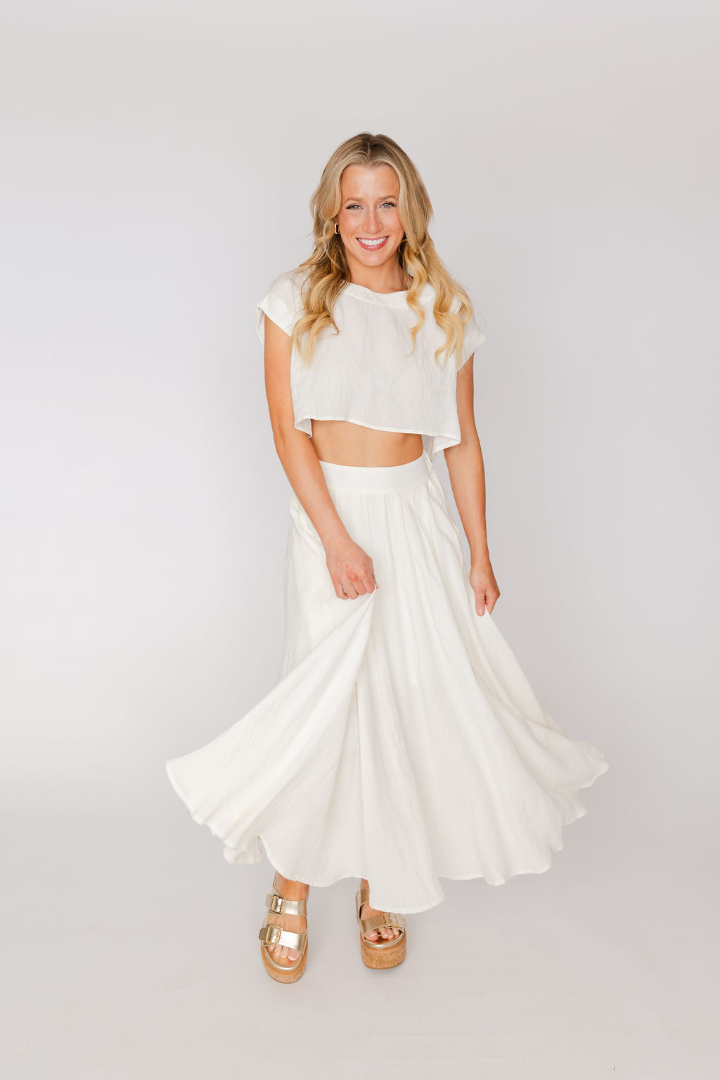 Flowy Midi Skirt