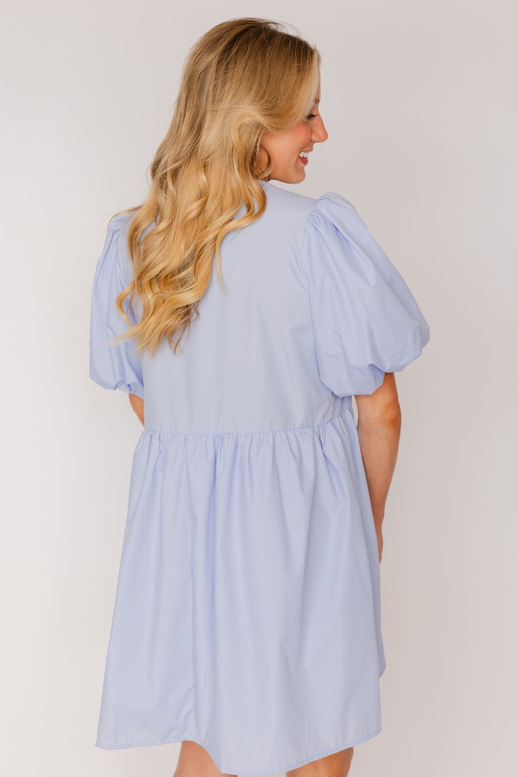 Short Sleeve Ribbon Mini Dress