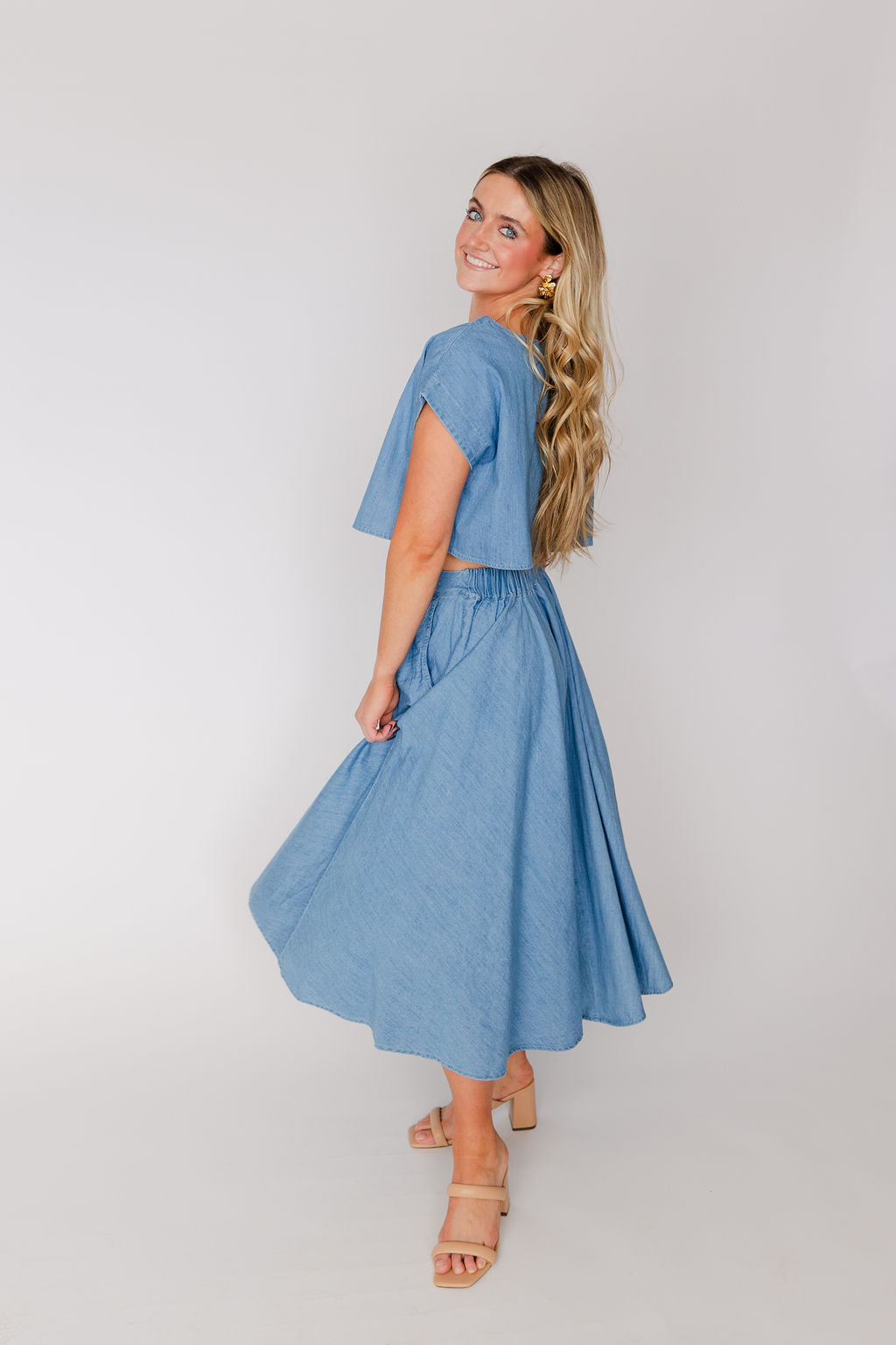 Flowy Midi Skirt