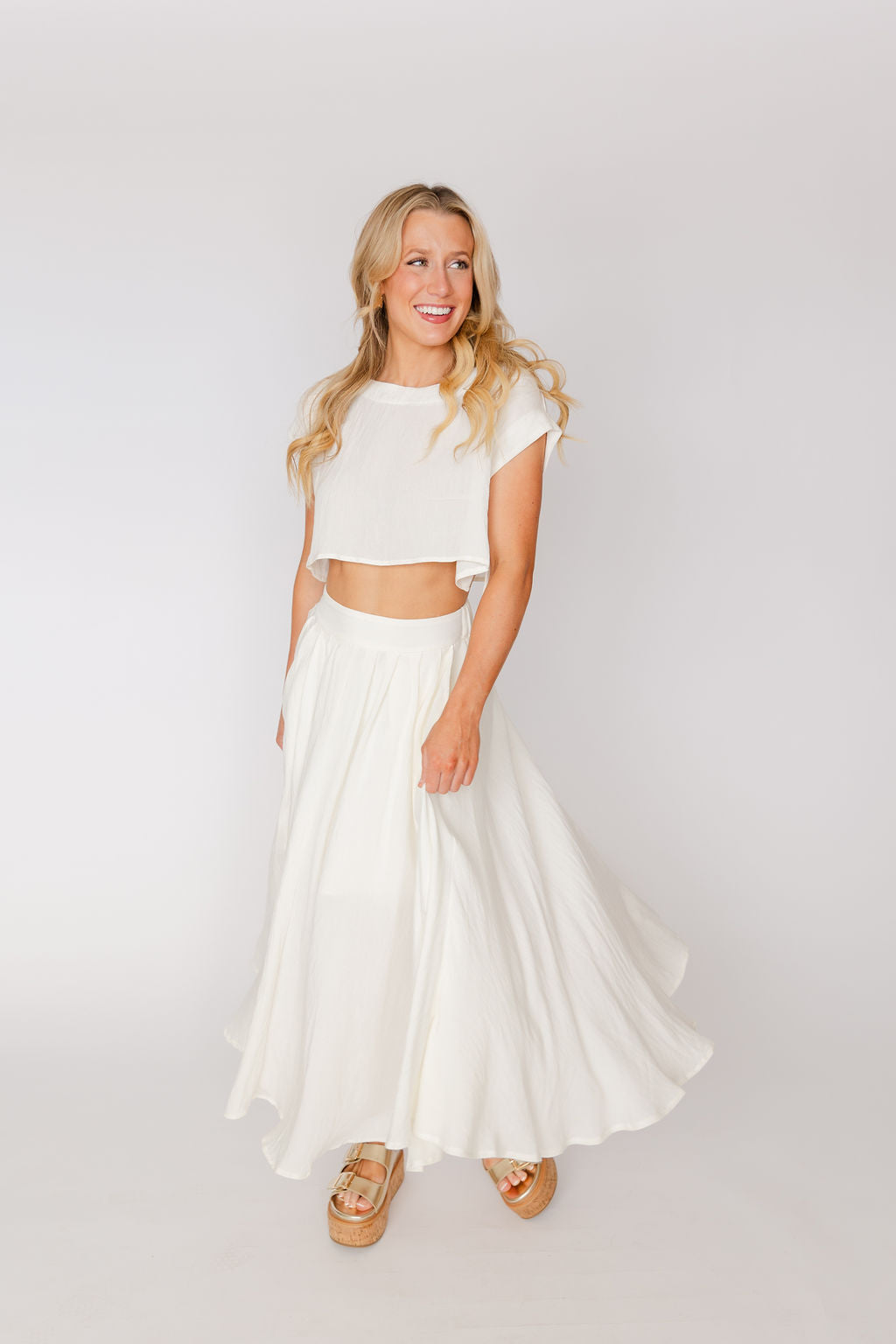Flowy Midi Skirt
