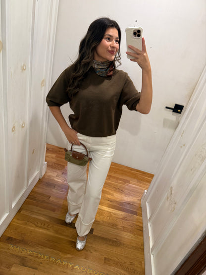 Short Sleeve Soft Sweater