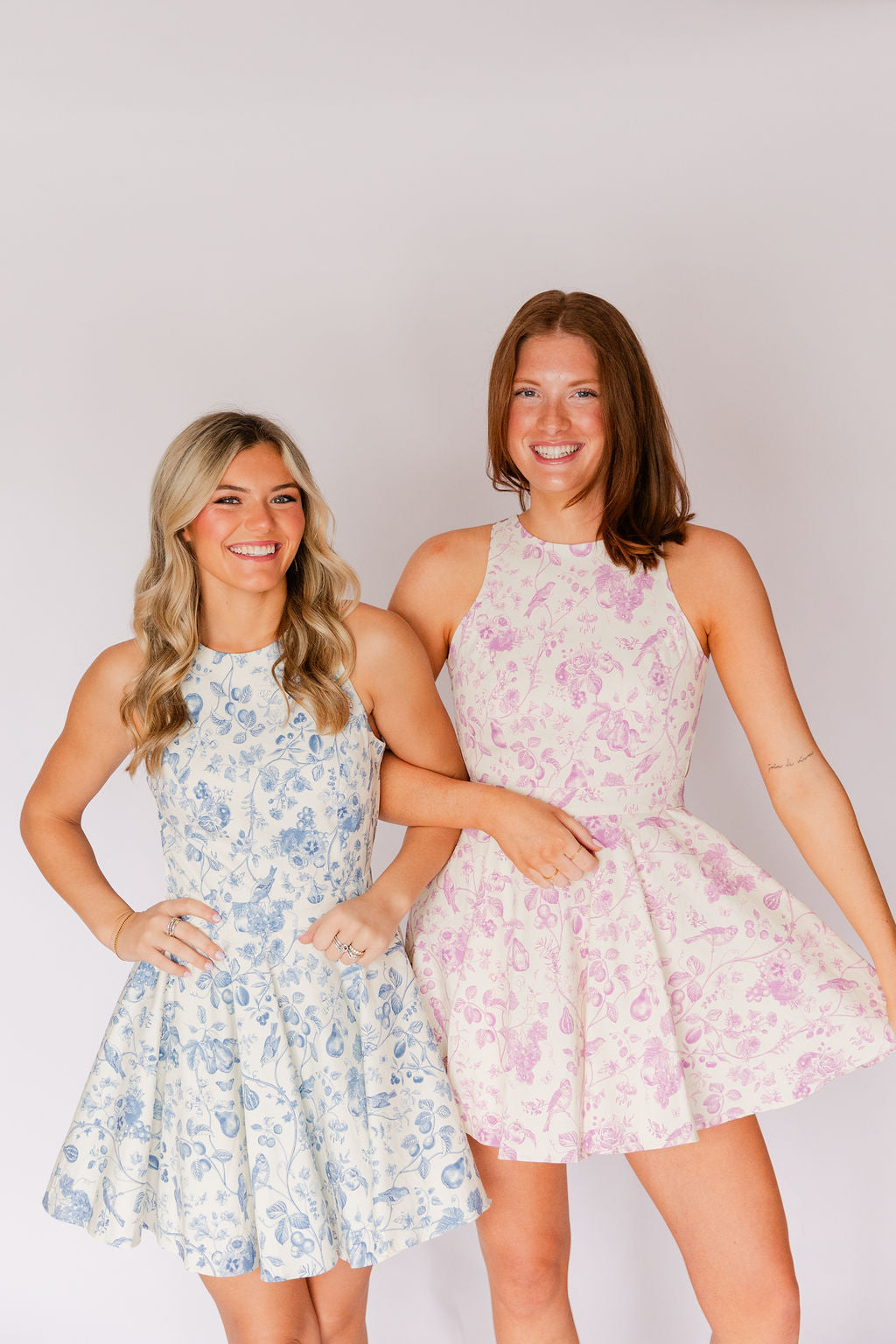 Floral Poplin Back Tie Dress