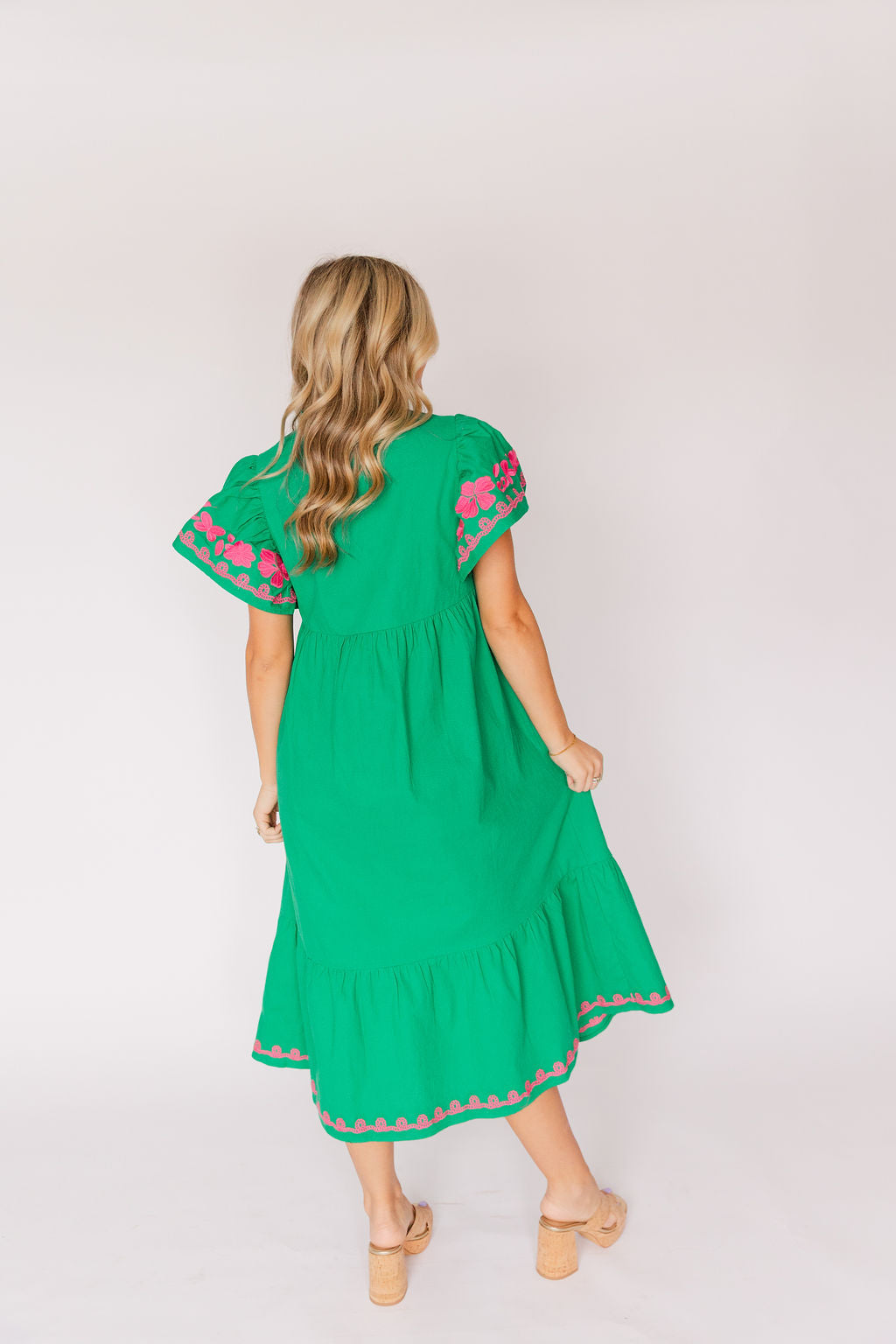 Embroidered Sleeveless Dress
