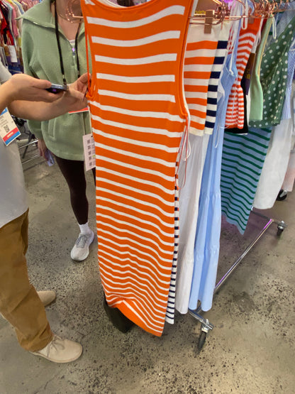 Isla Striped Midi Dress