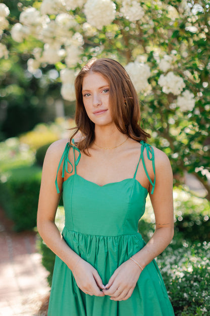 Tie Strap Midi Dress
