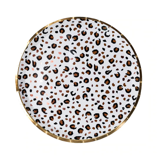 FEMME LEOPARD PRINT DINNER PLATE