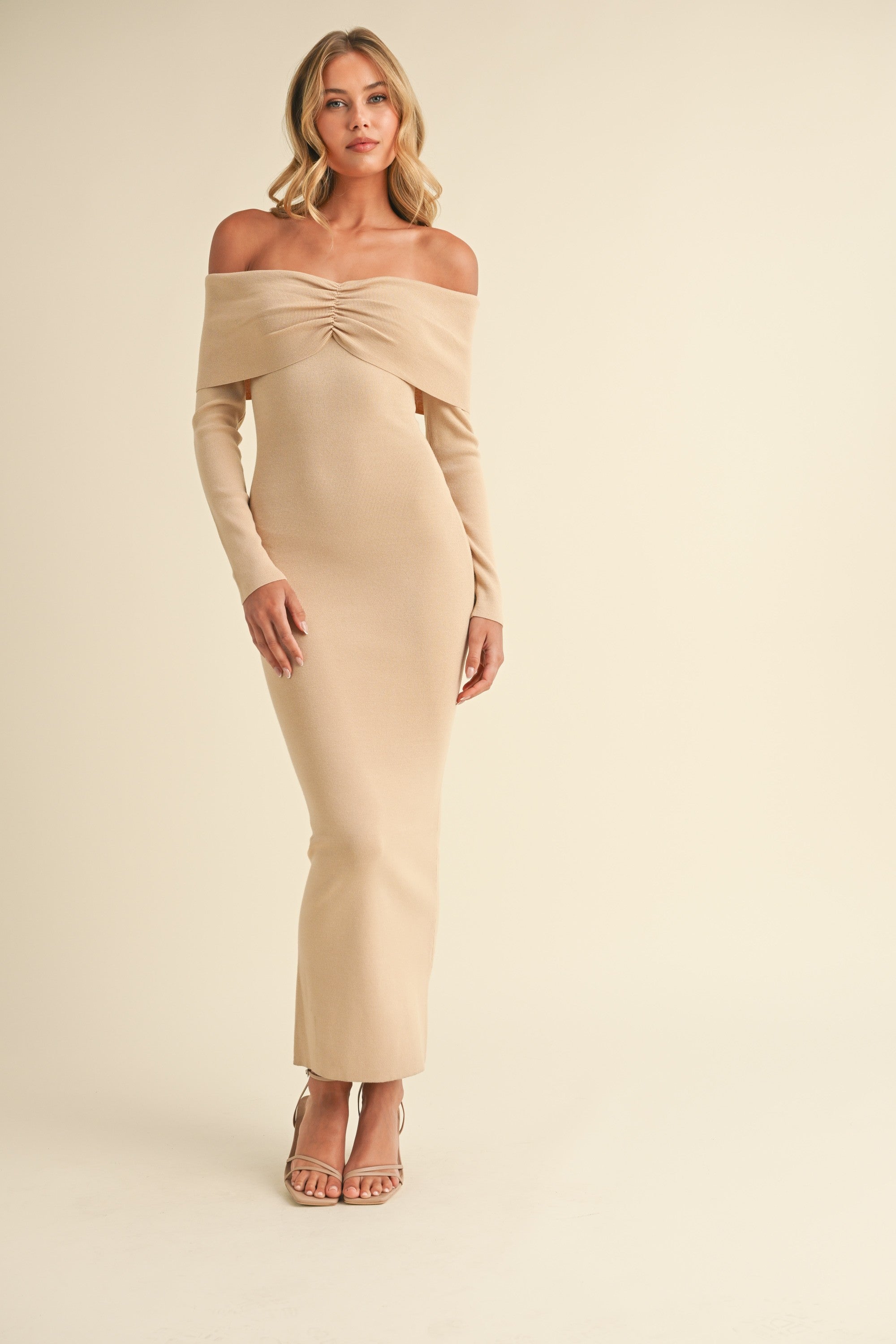 Off the shoulder sweater boutique hot sale