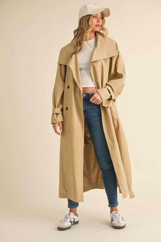 Oversized Belted Trench Coat