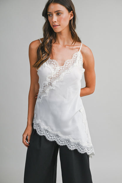Asymmetric Lace Cami