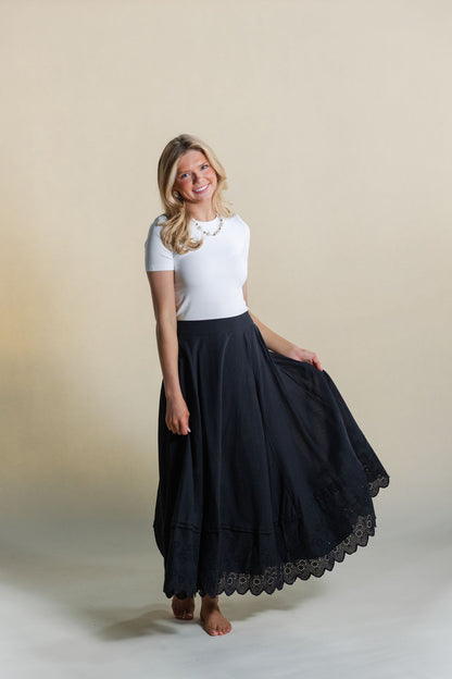 Flare Midi Skirt