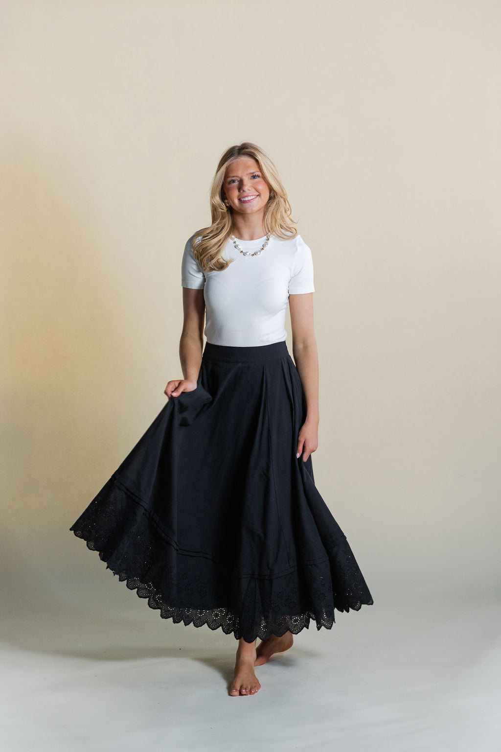 Flare Midi Skirt