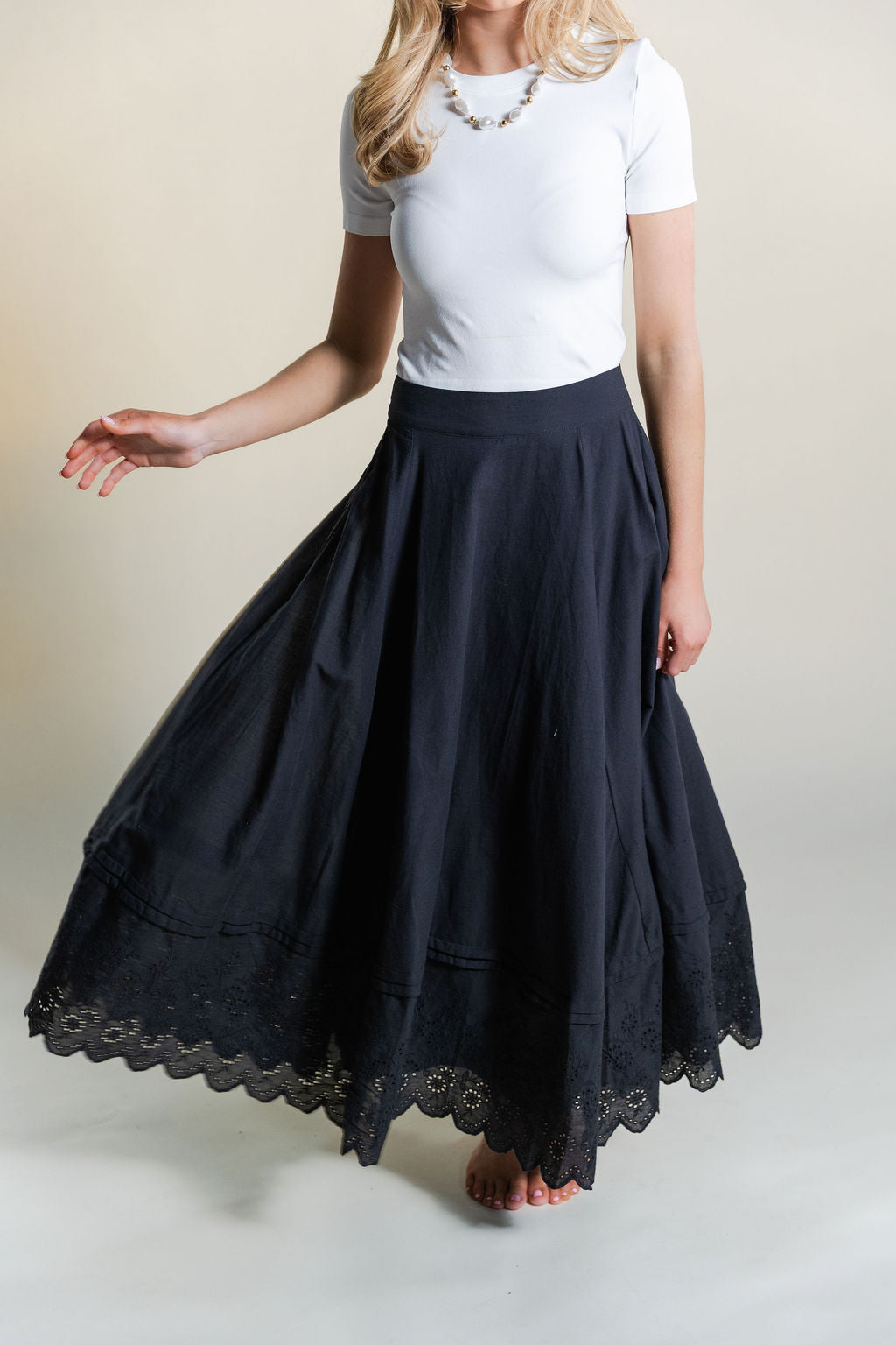 Flare Midi Skirt