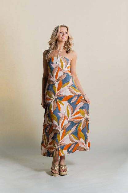 Destination Strapless Tie Back Dress