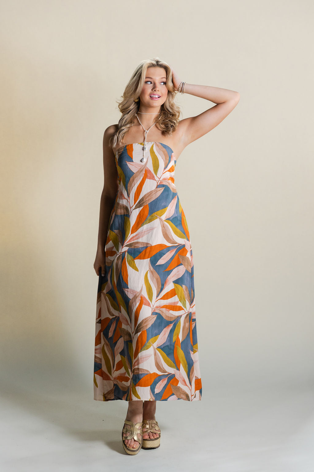 Destination Strapless Tie Back Dress