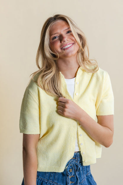 Short Sleeve Light Weight Cardigan