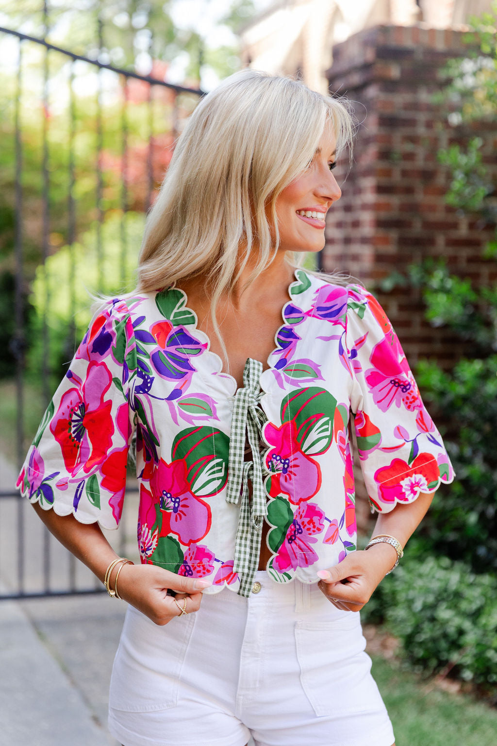 Short Sleeve Floral Top