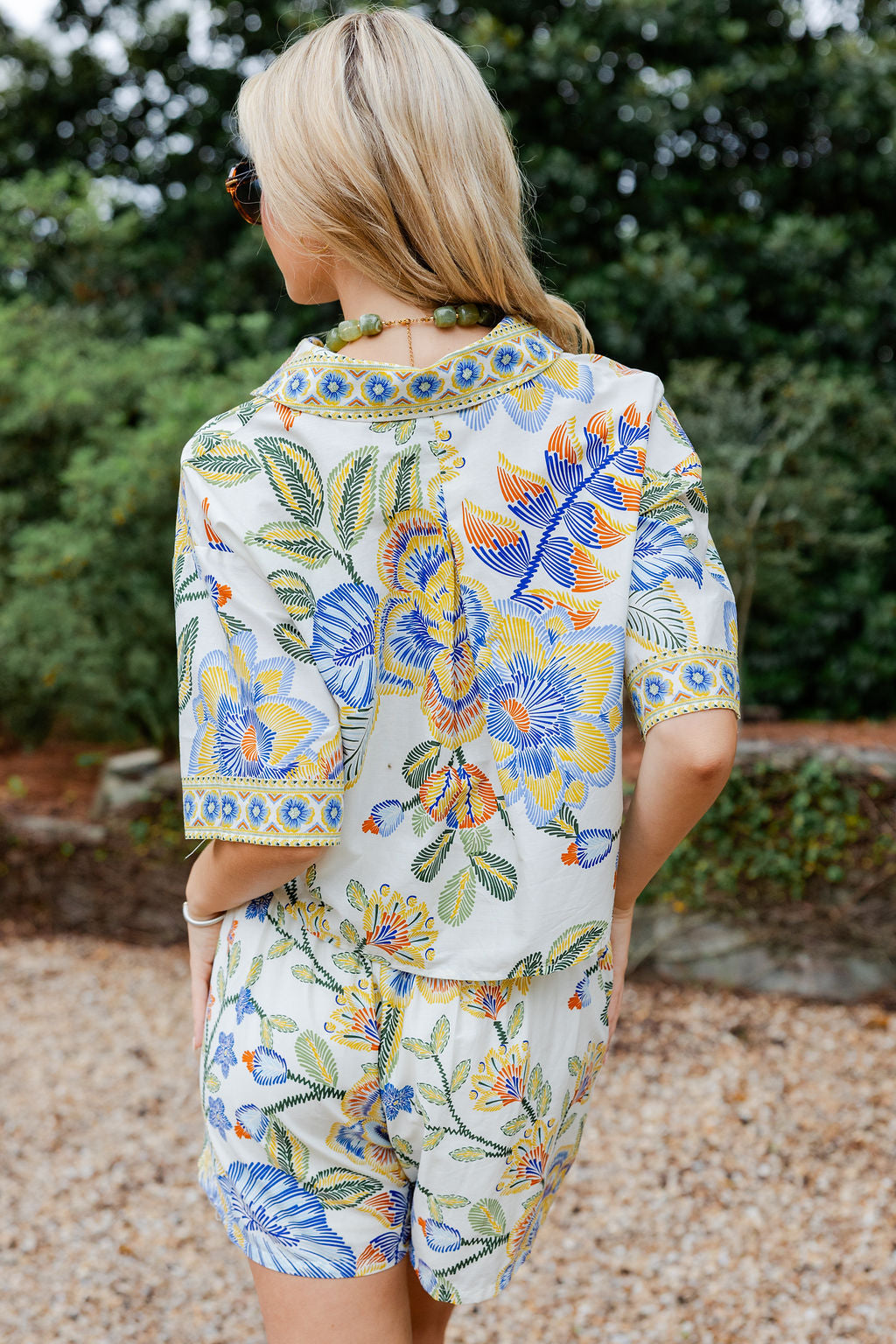 Botanical Print Top & Skort Set