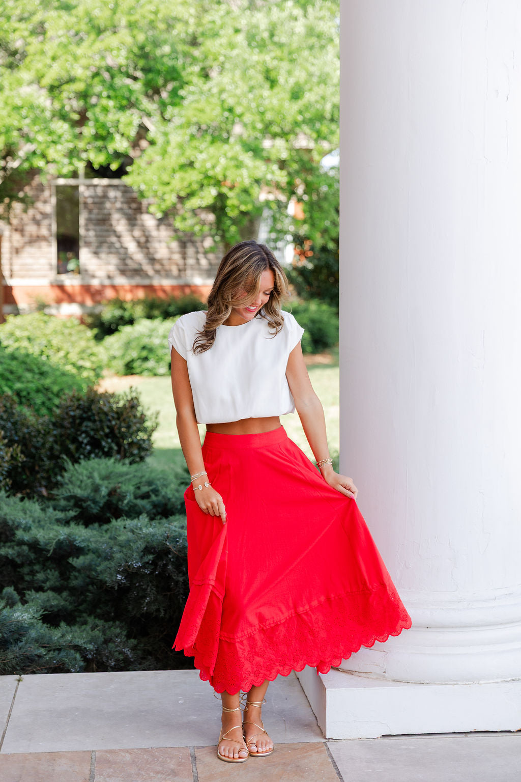 Flare Midi Skirt