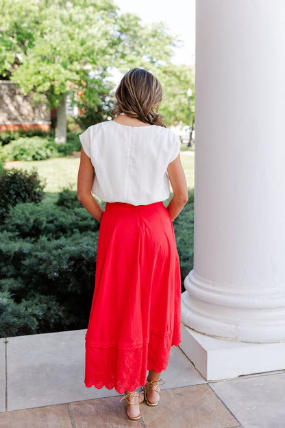 Flare Midi Skirt
