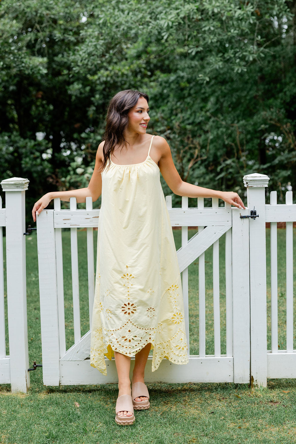 Embroidered Flowy Dress