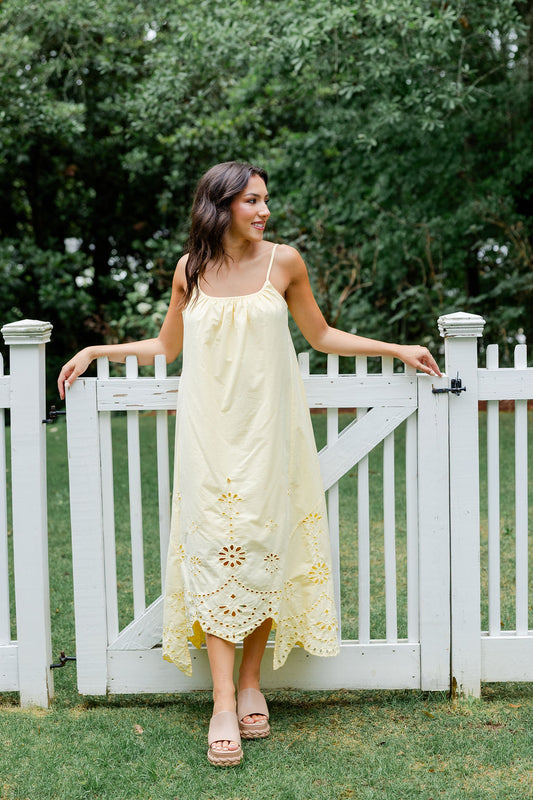 Embroidered Flowy Dress