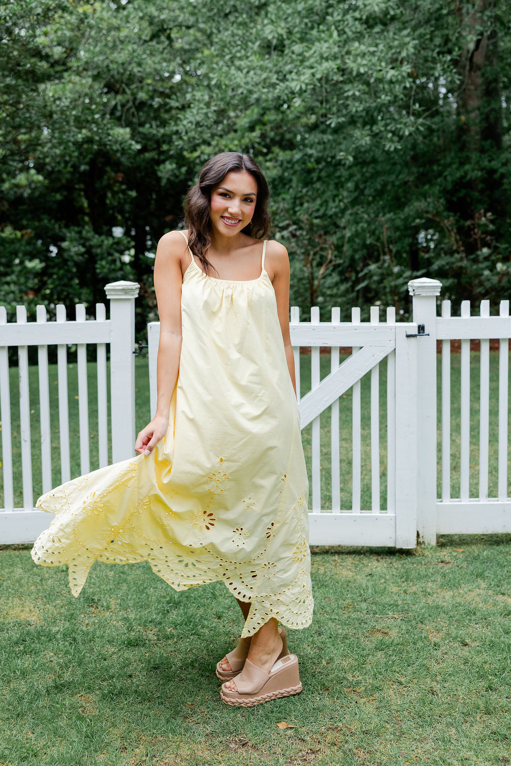 Embroidered Flowy Dress