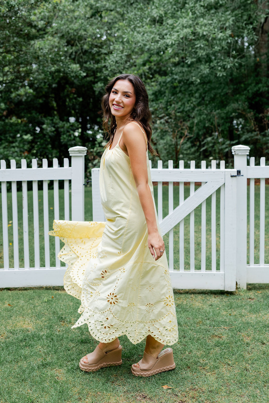 Embroidered Flowy Dress