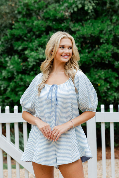 Striped Swing Romper