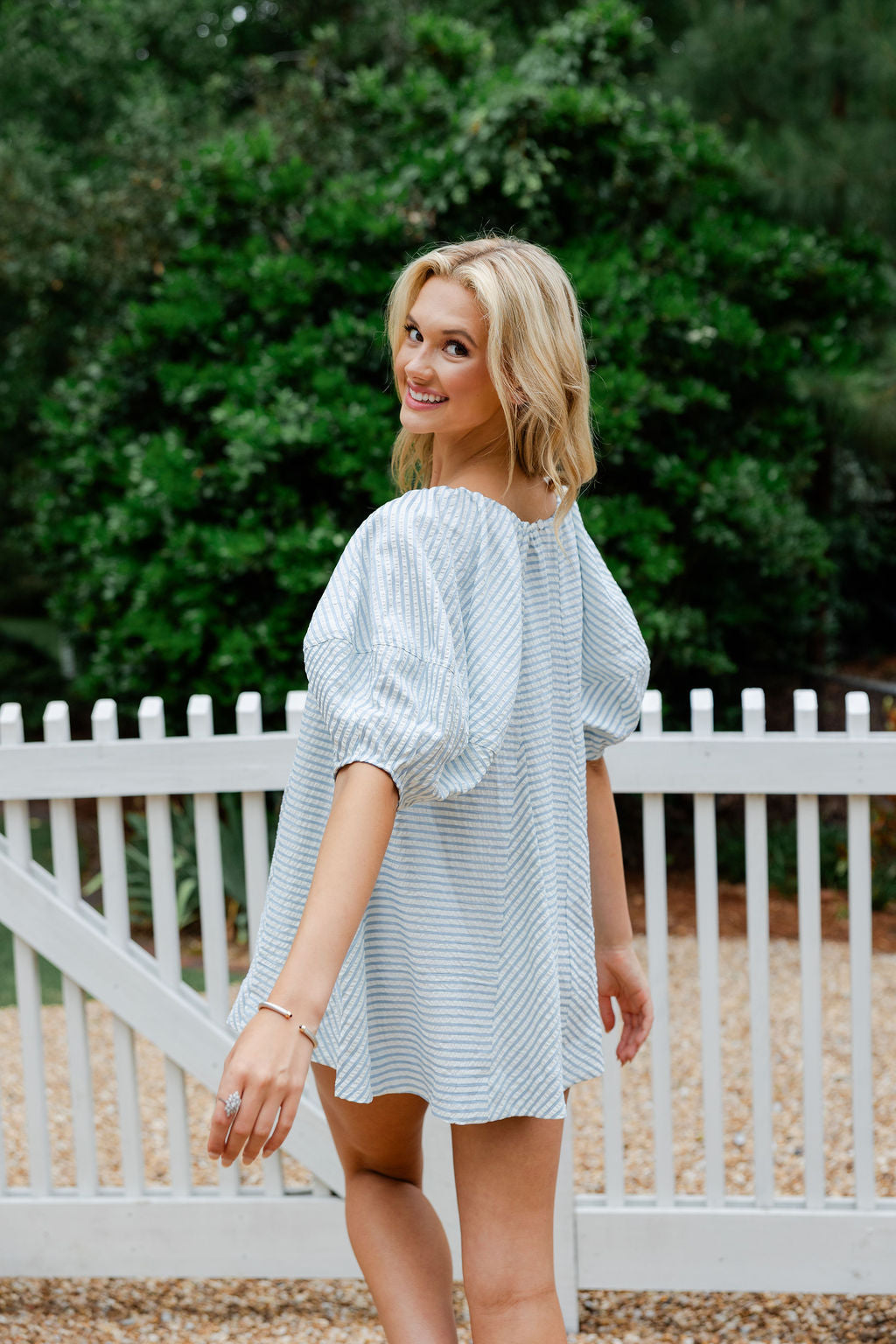 Striped Swing Romper