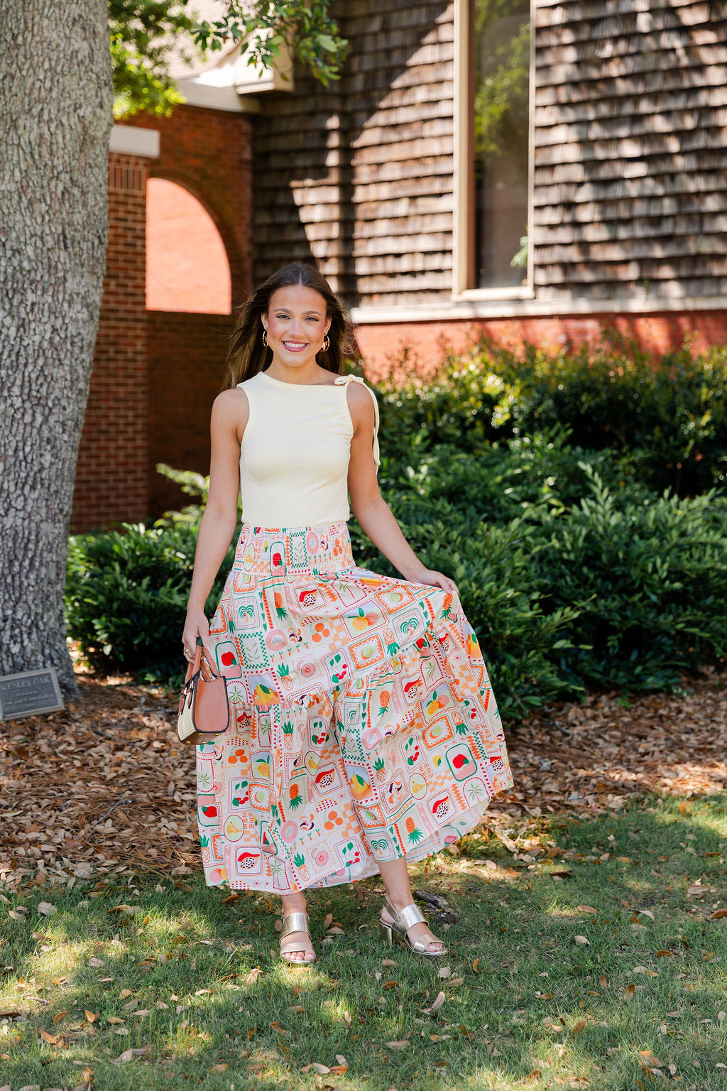 Fruit Basket Maxi Skirt