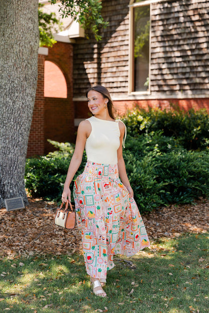 Fruit Basket Maxi Skirt