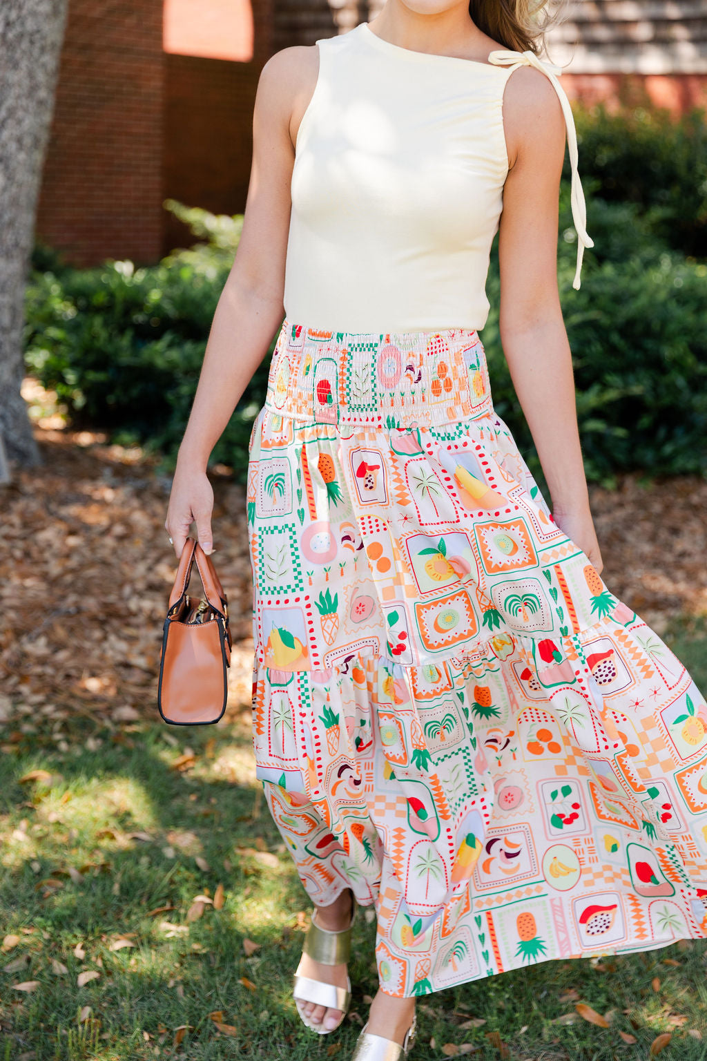Fruit Basket Maxi Skirt